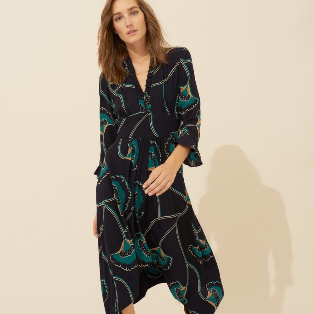 BA&SH LALIE DRESS, NEW WITH TAGS